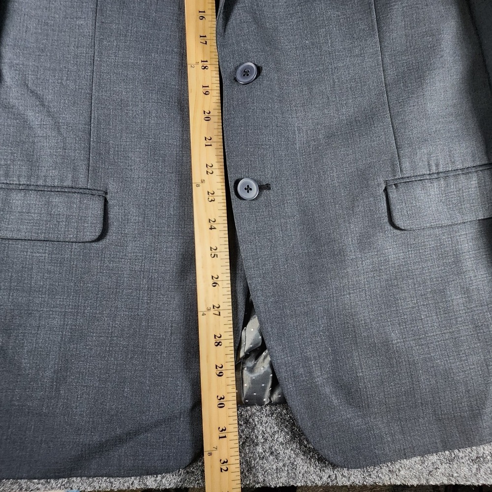 Michael Strahan 2 Piece Suit Men's 48S Gray Wool Blend Pants 38x31 Modern - Picture 10 of 16